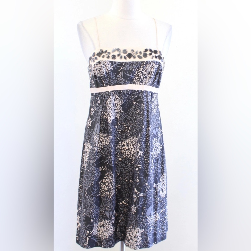 Rebecca Taylor Gray Pink Silk Embellished Dress with Matching Sweater